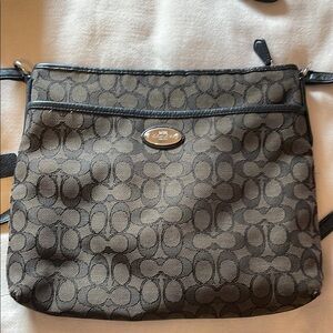 Coach Brown Crossbody Bag with Signature Design